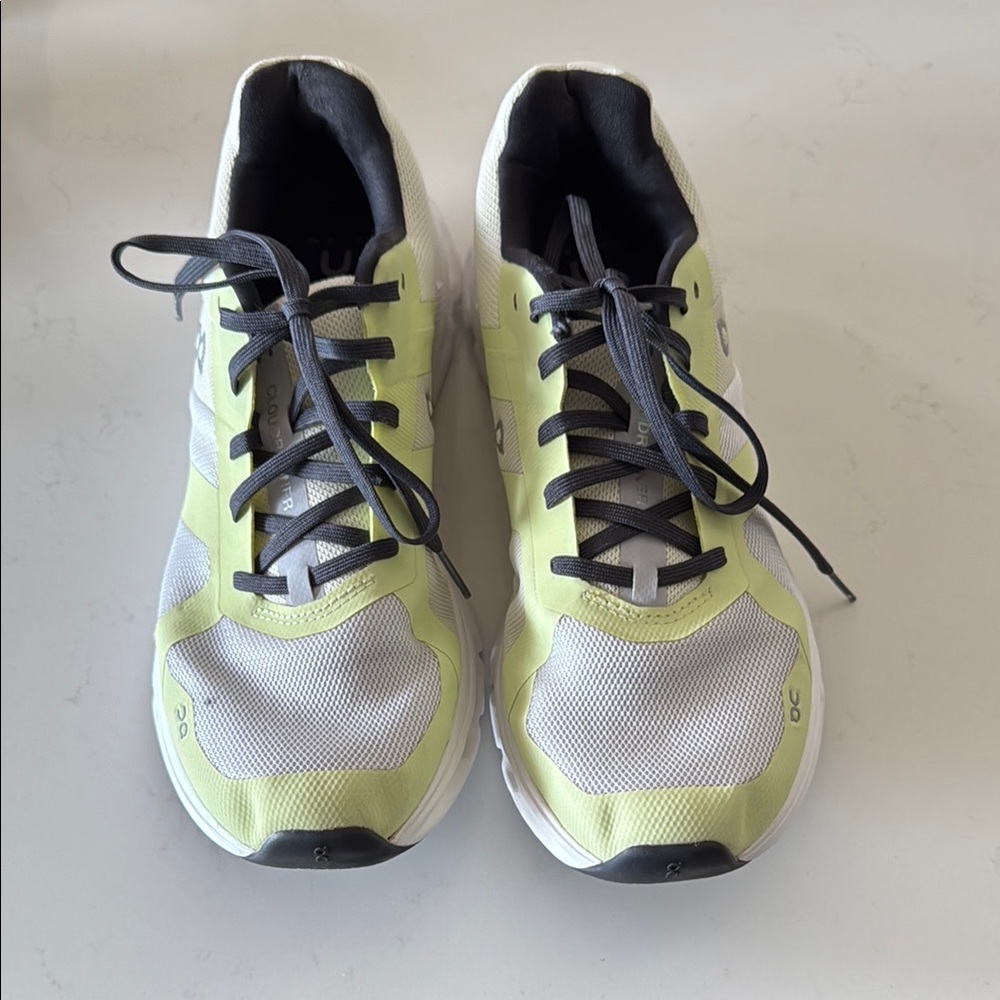 On Cloud Cloud Surfer - Lime  and Gray Athletic Sneakers